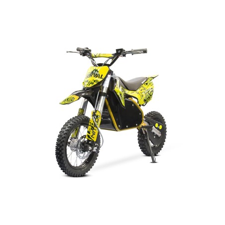 Dirt bike électrique enfant LMR 1200w Lithium 10/12" - jaune - LeMi...