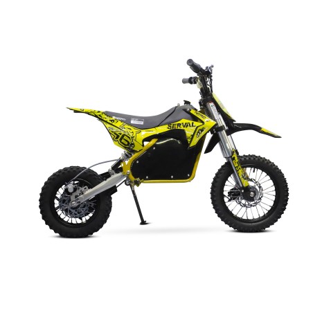 Dirt bike électrique enfant LMR 1200w Lithium 10/12" - jaune - LeMi...