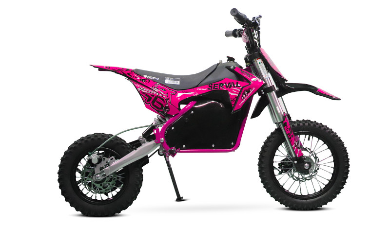 Dirt bike électrique enfant LMR 1200w Lithium 10/12" - rose