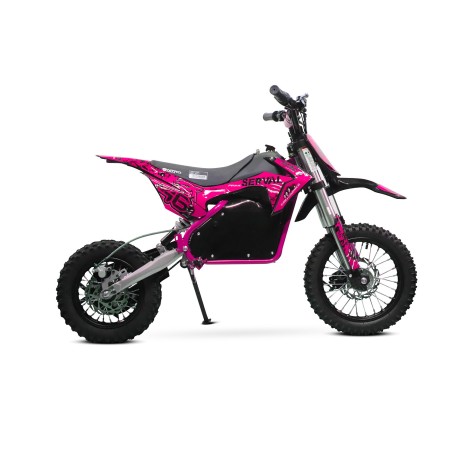 Dirt bike électrique enfant LMR 1200w Lithium 10/12" - rose - LeMin...