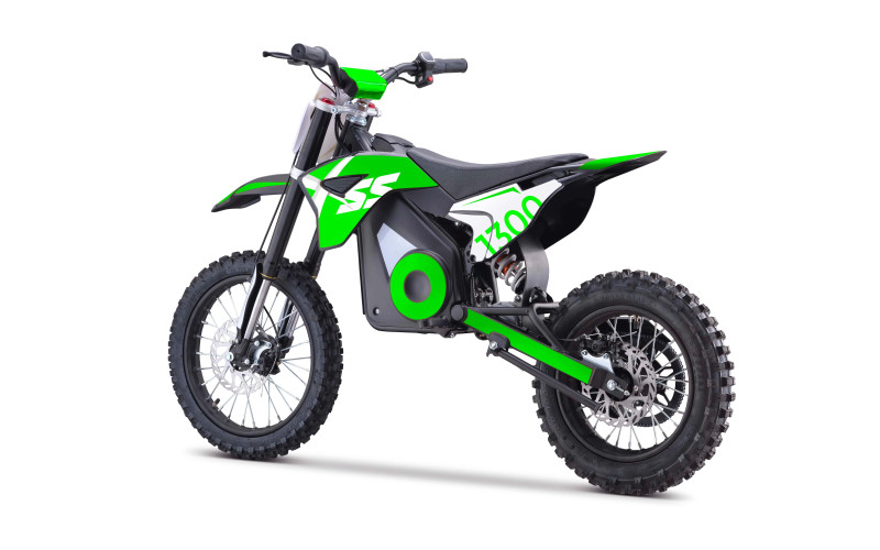 Dirt bike électrique enfant XSS 1300w 12/14" - vert