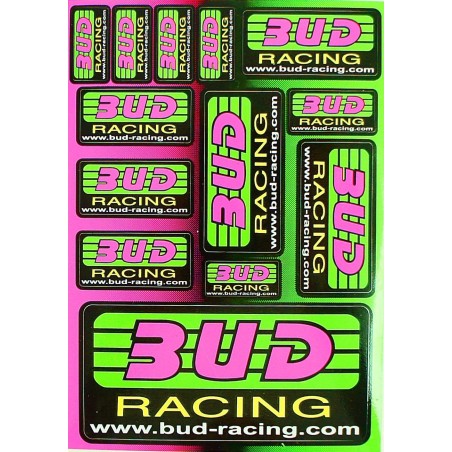 Pièces détachées Dirt bike, Pit bike Planche autocollant - BUD Racing Bud racing
