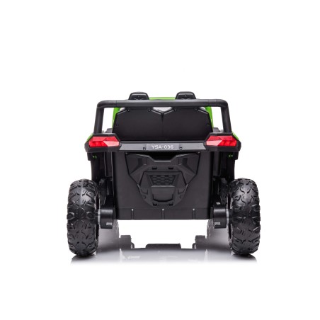 Buggy électrique enfant LMR HUROK 1 place 12V, 4 moteurs, télécommande parentale 2.4 GHz - vert Voitures électriques