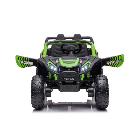 Buggy électrique enfant LMR HUROK 1 place 12V, 4 moteurs, télécommande parentale 2.4 GHz - vert Voitures électriques