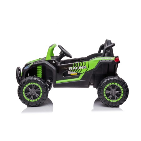 Buggy électrique enfant LMR HUROK 1 place 12V, 4 moteurs, télécommande parentale 2.4 GHz - vert Voitures électriques