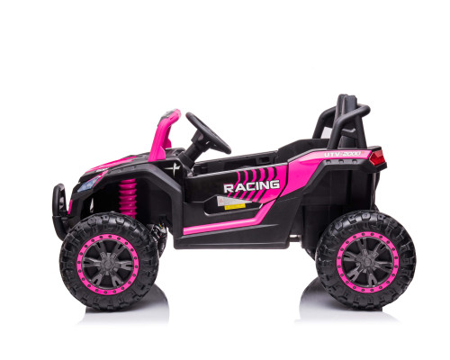 Buggy électrique enfant LMR HUROK 1 place 12V, 4 moteurs, télécommande parentale 2.4 GHz - rose Voitures électriques