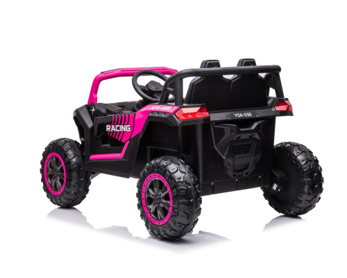 Buggy électrique enfant LMR HUROK 1 place 12V, 4 moteurs, télécommande parentale 2.4 GHz - rose Voitures électriques