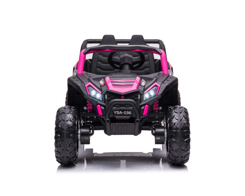 Buggy électrique enfant LMR HUROK 1 place 12V, 4 moteurs, télécommande parentale 2.4 GHz - rose Voitures électriques