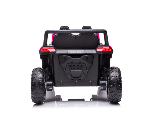 Buggy électrique enfant LMR HUROK 1 place 12V, 4 moteurs, télécommande parentale 2.4 GHz - rose Voitures électriques