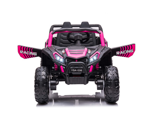 Buggy électrique enfant LMR HUROK 1 place 12V, 4 moteurs, télécommande parentale 2.4 GHz - rose Voitures électriques