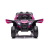 Buggy électrique enfant LMR HUROK 1 place 12V, 4 moteurs, télécommande parentale 2.4 GHz - rose Voitures électriques