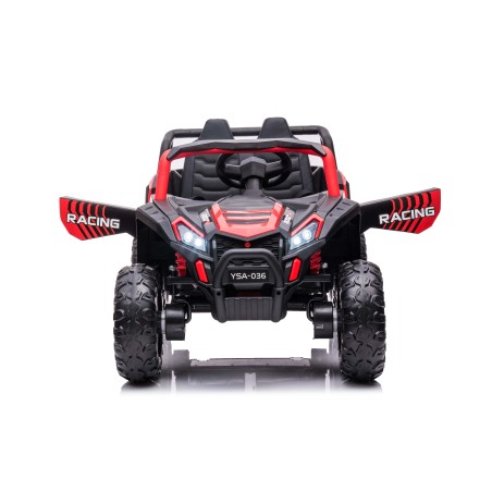 Buggy électrique enfant LMR HUROK 1 place 12V, 4 moteurs, télécommande parentale 2.4 GHz - rouge Voitures électriques
