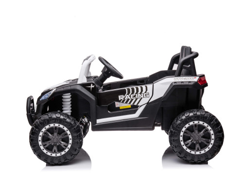 Buggy électrique enfant LMR HUROK 1 place 12V, 4 moteurs, télécommande parentale 2.4 GHz - blanc Voitures électriques