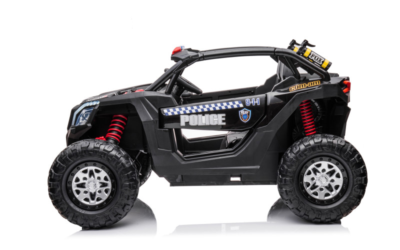 Buggy électrique enfant LMR UTV-MX version police 2 places 12V, 4 moteurs 45w, télécommande parentale 2.4 GHz Voitures électr...