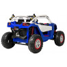 Buggy électrique enfant LMR UTV-MX 2 places 12V, 4 moteurs 45w, télécommande parentale 2.4 GHz - blanc/bleu Voitures électriques