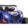 Buggy électrique enfant LMR UTV-MX 2 places 12V, 4 moteurs 45w, télécommande parentale 2.4 GHz - blanc/bleu Voitures électriques