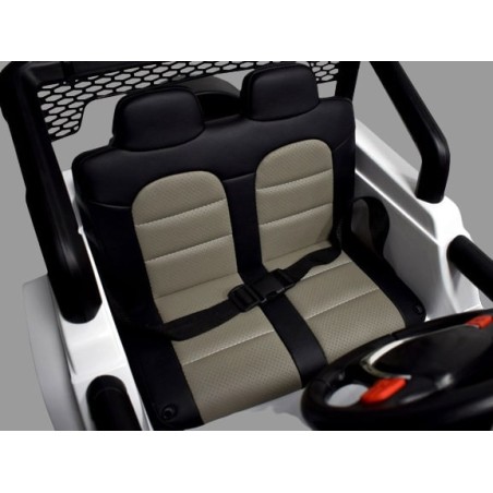 4X4 Jeep électrique enfant Kingtoys 180W - Blanc Voitures électriques