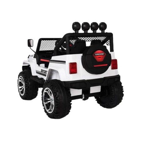 4X4 Jeep électrique enfant Kingtoys 180W - Blanc Voitures électriques