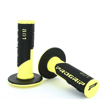 Pièces détachées Dirt bike, Pit bike Poignées progrip noir/jaune Progrip