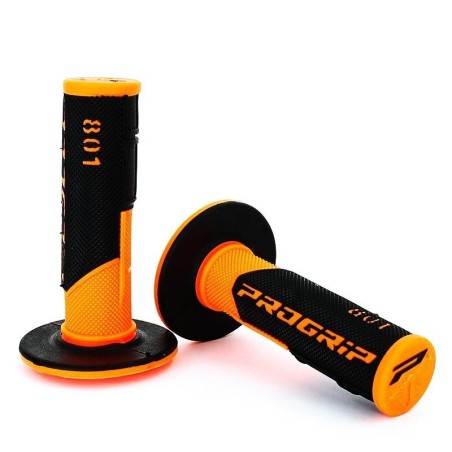 Pièces détachées Dirt bike, Pit bike Poignées progrip noir/orange Progrip