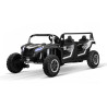 Buggy électrique enfant LMR HUROK XXL 4 places 12V blanc, 4 moteurs 150w, télécommande parentale 2.4 GHz - vert Voitures élec...