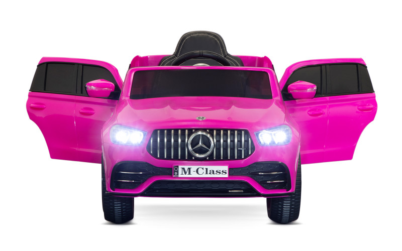 Voiture électrique enfant Mercedes Classe M rose, 2 moteurs 25w,télécommande parentale 2.4 Ghz