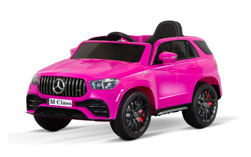 Voiture électrique enfant Mercedes Classe M rose, 2 moteurs 25w,télécommande parentale 2.4 Ghz