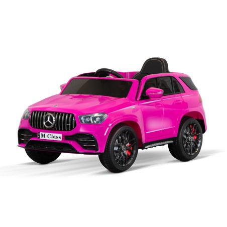 Voiture électrique enfant Mercedes Classe M rose, 2 moteurs 25w,télécommande parentale 2.4 Ghz Voitures électriques