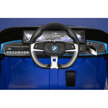 Voiture électrique enfant BMW i4 bleu, 2 moteurs 30w, télécommande parentale 2.4 Ghz Voitures électriques