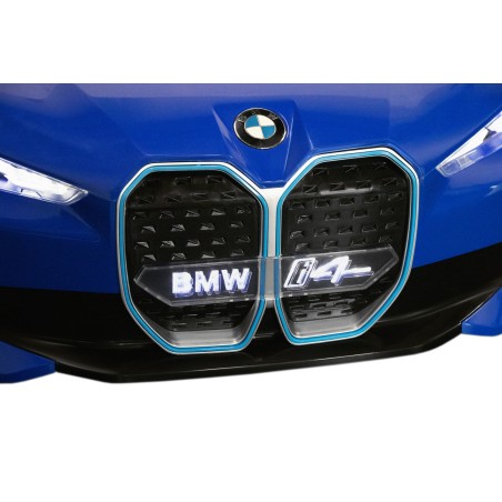 Voiture électrique enfant BMW i4 bleu, 2 moteurs 30w, télécommande parentale 2.4 Ghz Voitures électriques