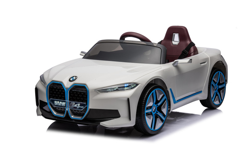 Voiture électrique enfant BMW i4 blanc, 2 moteurs 30w, télécommande parentale 2.4 Ghz Voitures électriques