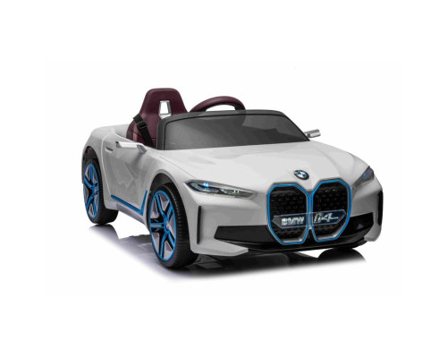 Voiture électrique enfant BMW i4 blanc, 2 moteurs 30w, télécommande parentale 2.4 Ghz Voitures électriques