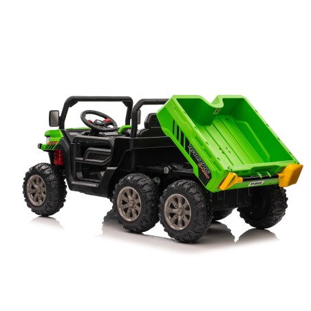 Tracteur électrique enfant 6x6 avec benne basculante, 4 moteurs 35w, télécommande parentale 2.4 Ghz Voitures électriques
