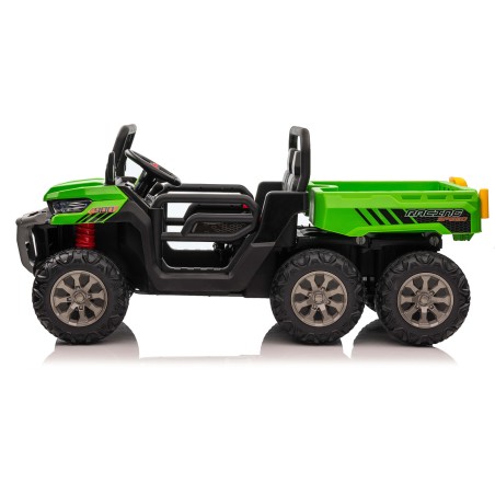 Tracteur électrique enfant 6x6 avec benne basculante, 4 moteurs 35w, télécommande parentale 2.4 Ghz Voitures électriques