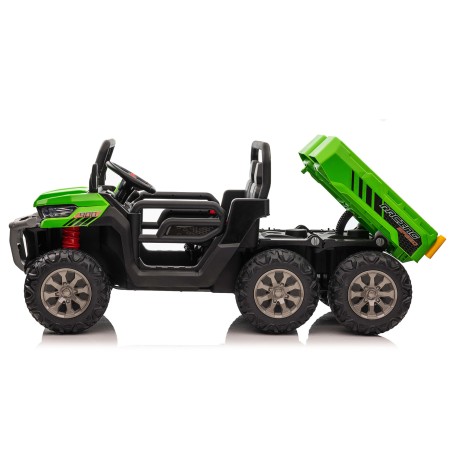 Tracteur électrique enfant 6x6 avec benne basculante, 4 moteurs 35w, télécommande parentale 2.4 Ghz Voitures électriques