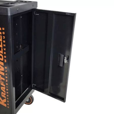Servante d'atelier Kraftmuller KM-7/6, 7 tiroirs, avec porte latérale - orange