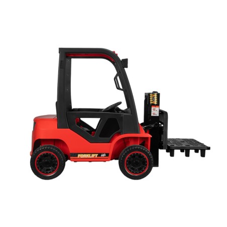 Chariot élévateur électrique enfant, 2 moteurs 35w, 12 volts, télécommande parentale 2.4 Ghz - rouge Voitures électriques