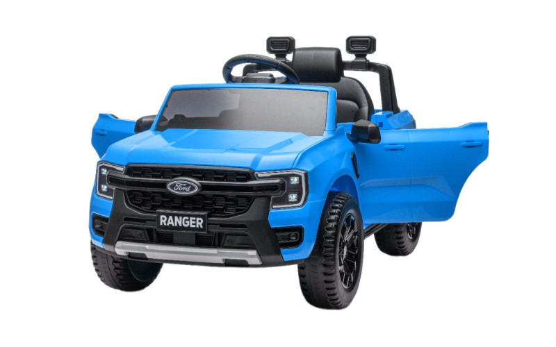 Voiture élecrique Ford Ranger bleu 12V, 2 moteurs 30w, télécommande parentale 2.4 Ghz