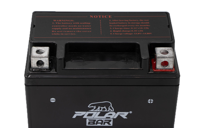 Batterie de démarreur Polar Bear AGM YTZ5S-BS 12V - 4Ah