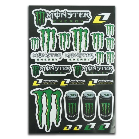 Pièces détachées Dirt bike, Pit bike Planche autocollant - Monster Monster
