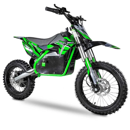 Dirt bike électrique KFR 1200W 12/14" - vert Dirt bike, Pit bike él...