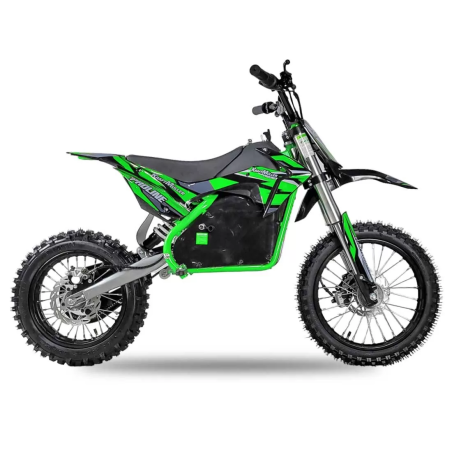 Dirt bike électrique KFR 1200W 12/14" - vert Dirt bike, Pit bike él...
