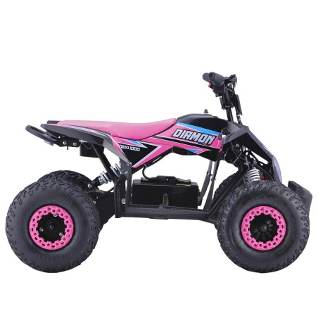 Quad électrique enfant Kwixi 1000W Diamon Motors - rose Quad enfant
