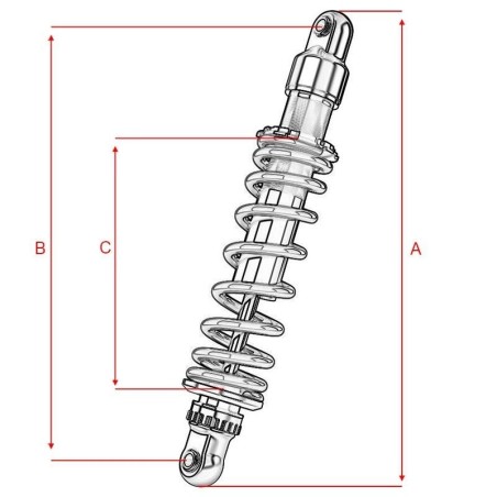 Pièces détachées Dirt bike, Pit bike Suspensions monobras 295mm LMR PARTS