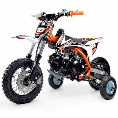 Dirt bike 70cc LMR Kidz 70cc 10/10" avec stabilisateur - orange - L...