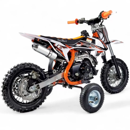 Dirt bike 70cc LMR Kidz 70cc 10/10" avec stabilisateur - orange - L...