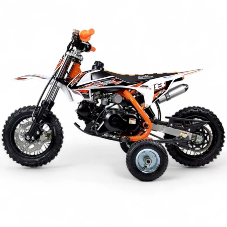 Dirt bike 70cc LMR Kidz 70cc 10/10" avec stabilisateur - orange - L...