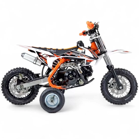 Dirt bike 70cc LMR Kidz 70cc 10/10" avec stabilisateur - orange - L...