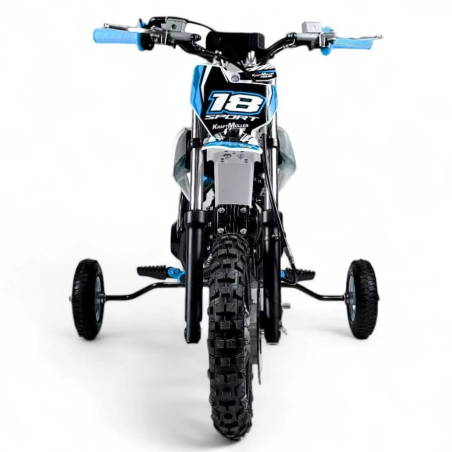 Dirt bike 70cc LMR Kidz 70cc 10/10" avec stabilisateur - bleu - LeM...
