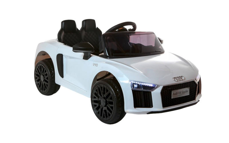 Voiture électrique enfant KINGTOYS - Audi R8 SPYDER 40W - Blanc